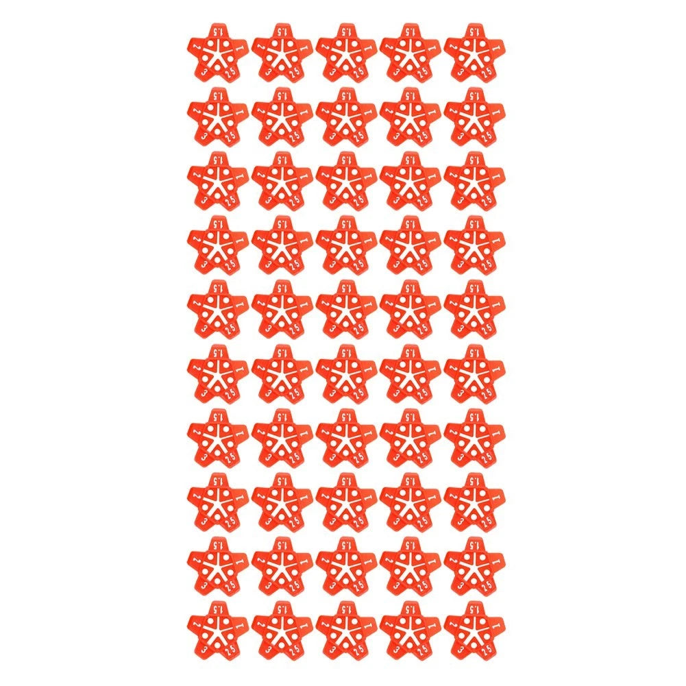 50pcs Tile Leveling System Spacers Clips 1mm to 3mm for DIY