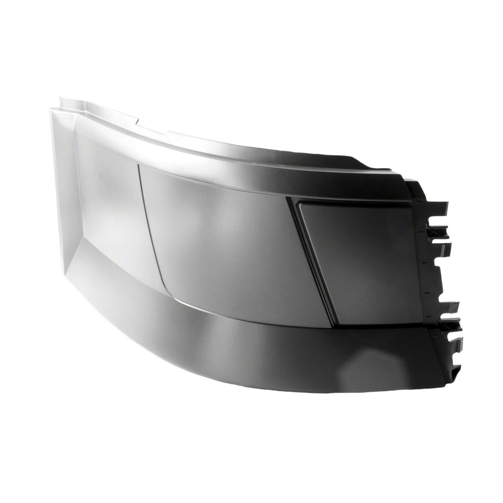 Replacement Plastic Passenger Side Front Bumper End w/o Fog Lamp Holes