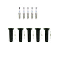 NGK 5 Laser Iridium Spark Plugs & Coil Boots Kit for Canyon Colorado H3 H3T (2004–2012)