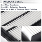 2X Engine Cabin Air Filter Combo No. 97133G2000 for Hyundai Elantra (2017–2020)