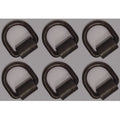 Set of 6 Weld-on 1/2" D Rings Tie Down for Flatbed Truck Trailer