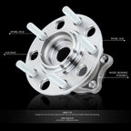 Set of 2 Wheel Bearings & Hubs for Dodge Caliber Jeep Patriot Compass (2007–2017)