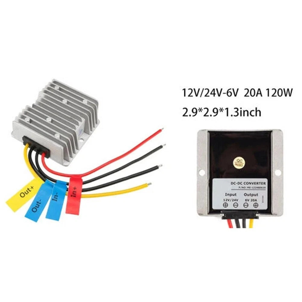 120W DC 12V 24V to 6V 20A Step Down Converter for Telecommunications Marine