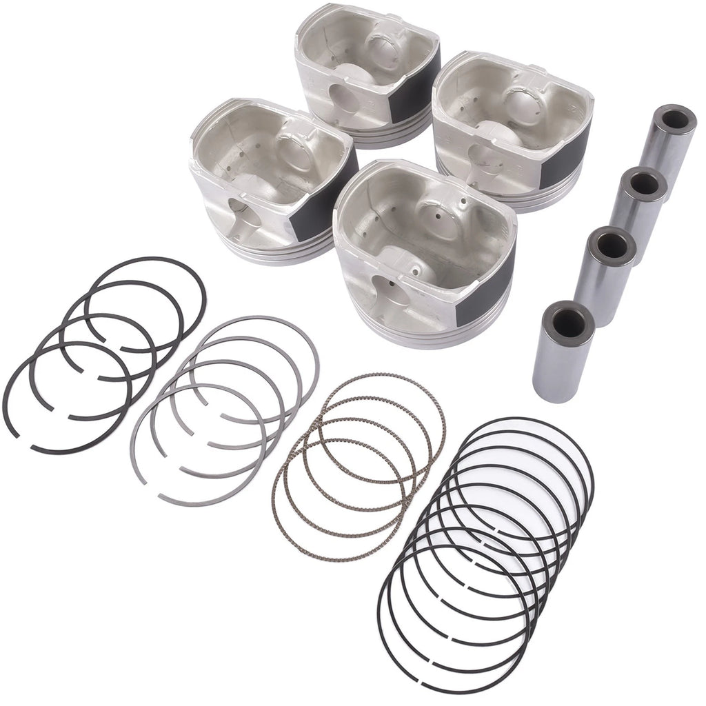 Set of 4 Engine Pistons & Rings for Hyundai Tucson Sonata Kia Sportage