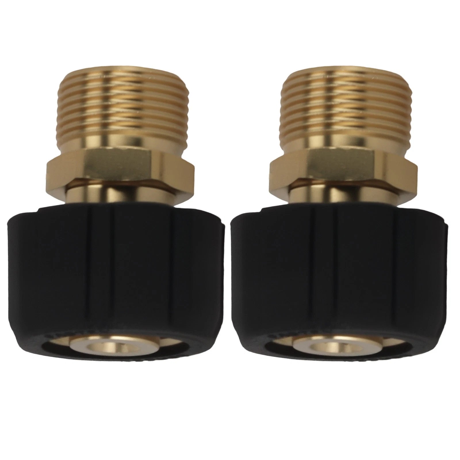 M22 15mm Female to 14mm Male Brass Pressure Washer Adapter 5000 PSI
