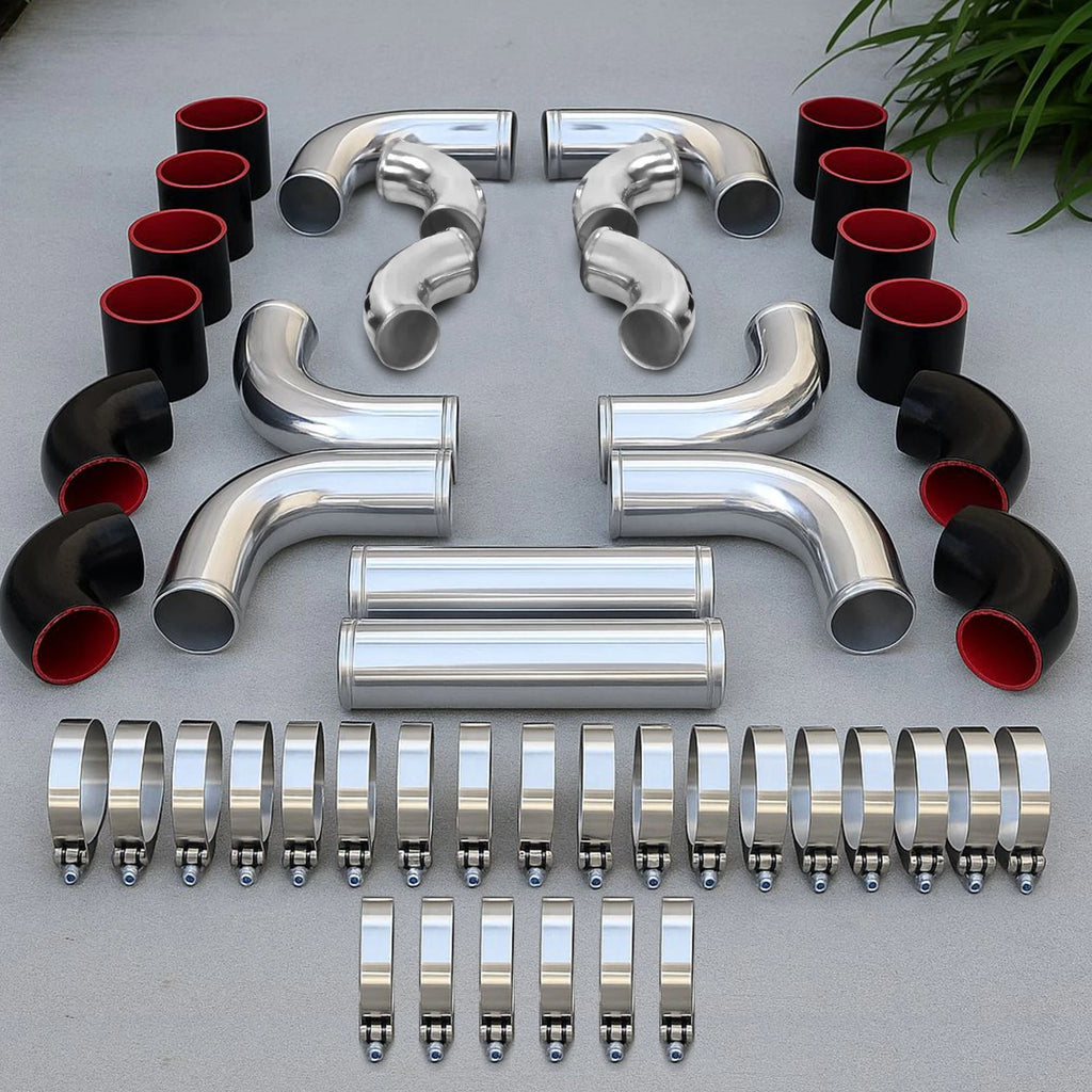 12PCS Intercooler Piping Kit for Universal Applications (3" Inch)