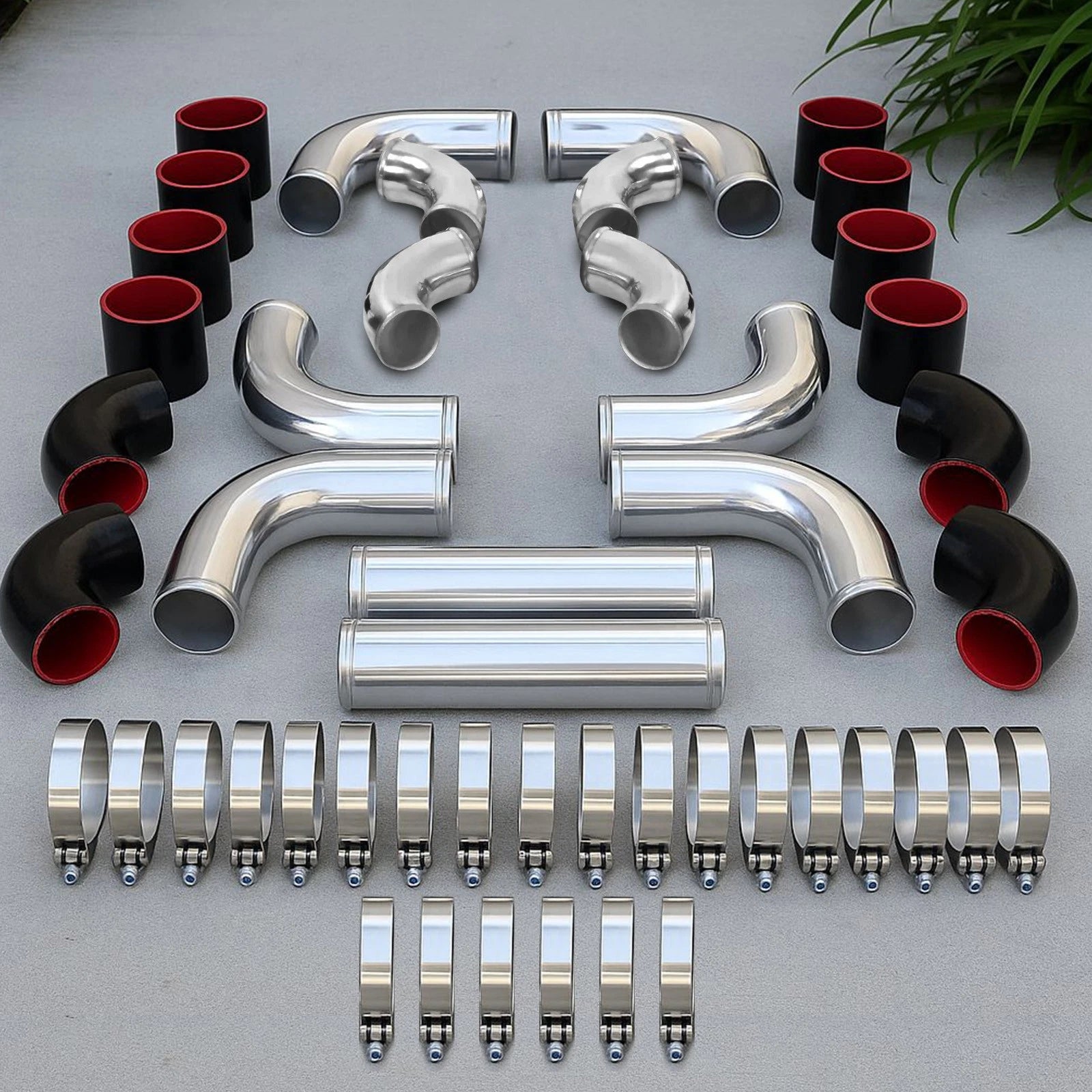 12PCS Intercooler Piping Kit for Universal Applications (3" Inch)