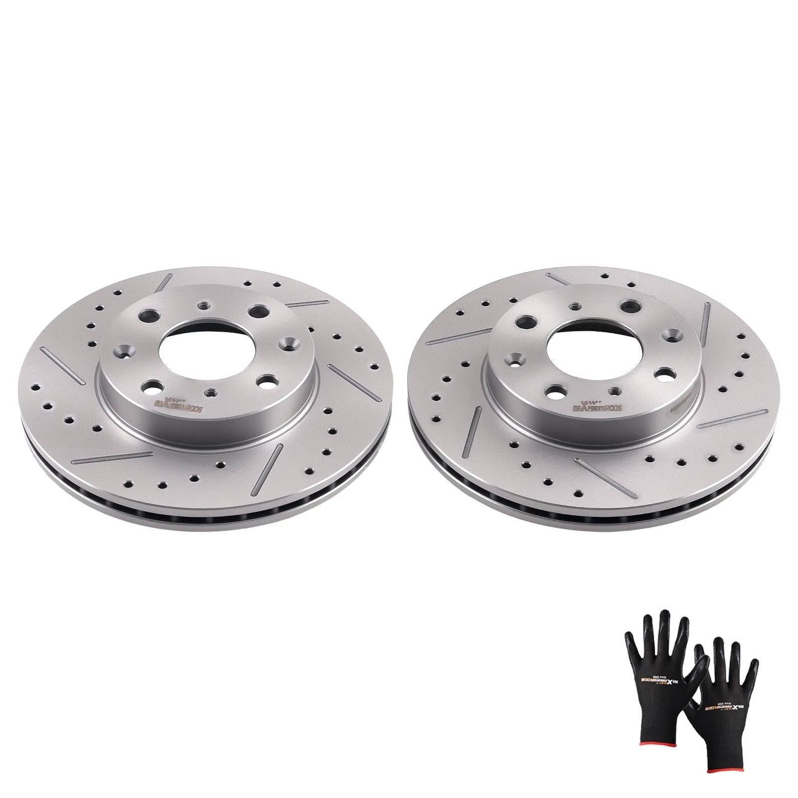 Set of 2 Front Brake Rotors for Honda Civic/CRX/Civic Del Sol (1990–2000)