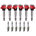 Set of 6 Ignition Coils & NGK Iridium IX Spark Plugs for Audi A5 A6 Q5 (2005–2012)