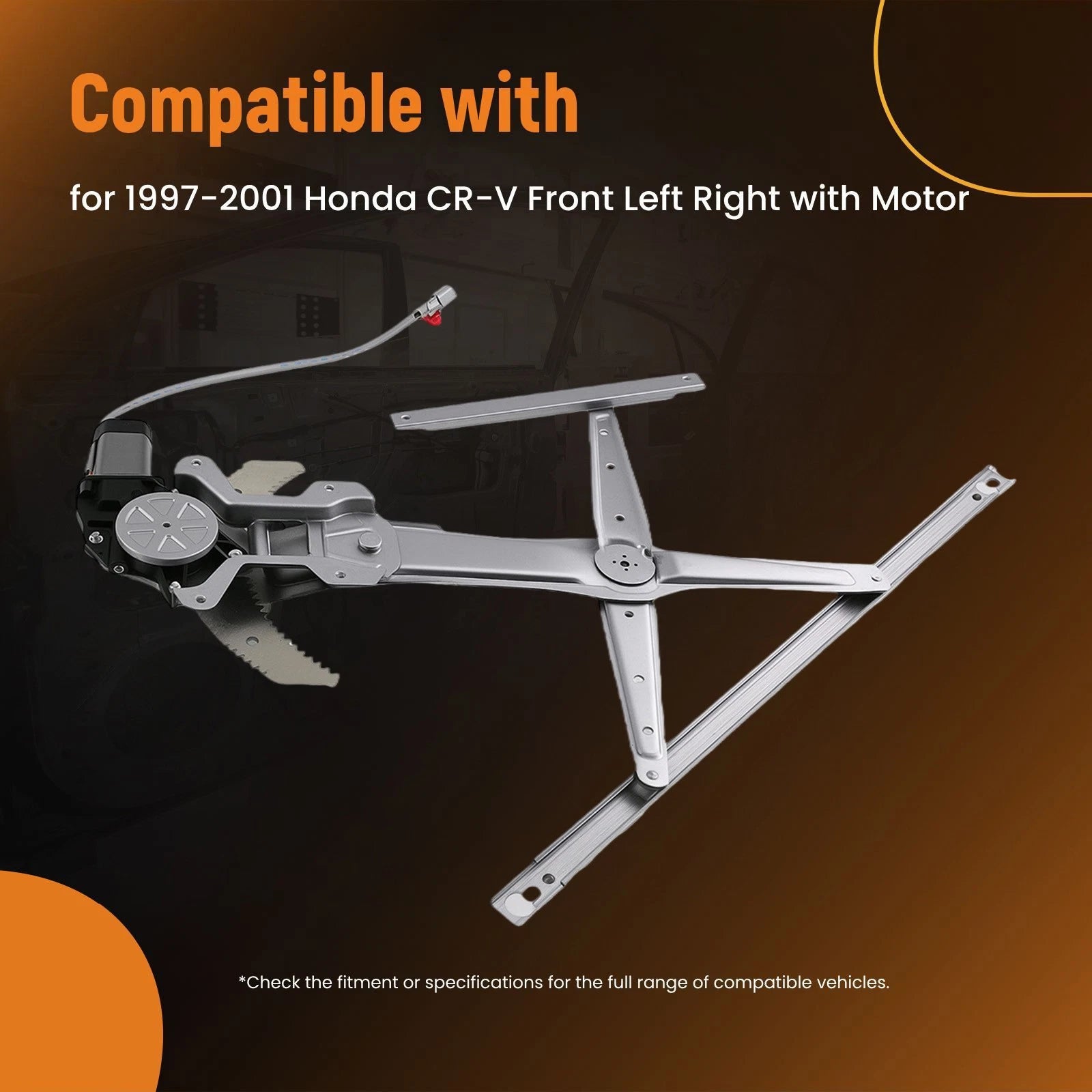 Front Power Window Kit for Honda CR-V (1997–2001) 741-950, 741-951 L+R