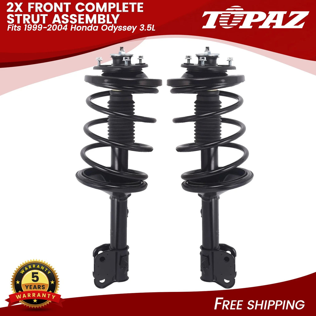Front Complete Struts w/ Coil Spring Assembly for Honda Odyssey (1999–2004)
