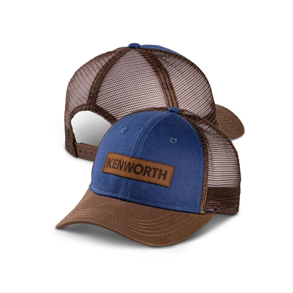 Kenworth Trucks Hat for Kenworth (KW) Blue Pigment Dyed Trucker Cap