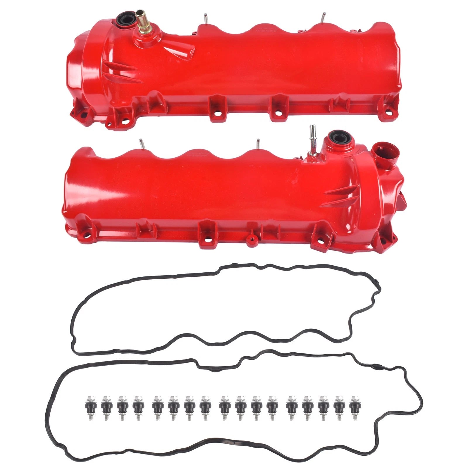 Pair Valve Cover Set Red for Ford F-150 (2004–2010), Lincoln Navigator (2005–2014)