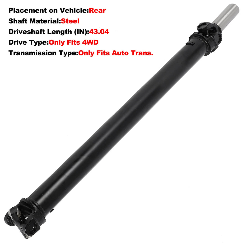 Rear Driveshaft for Chevrolet Blazer, GMC Yukon (1992–1997)