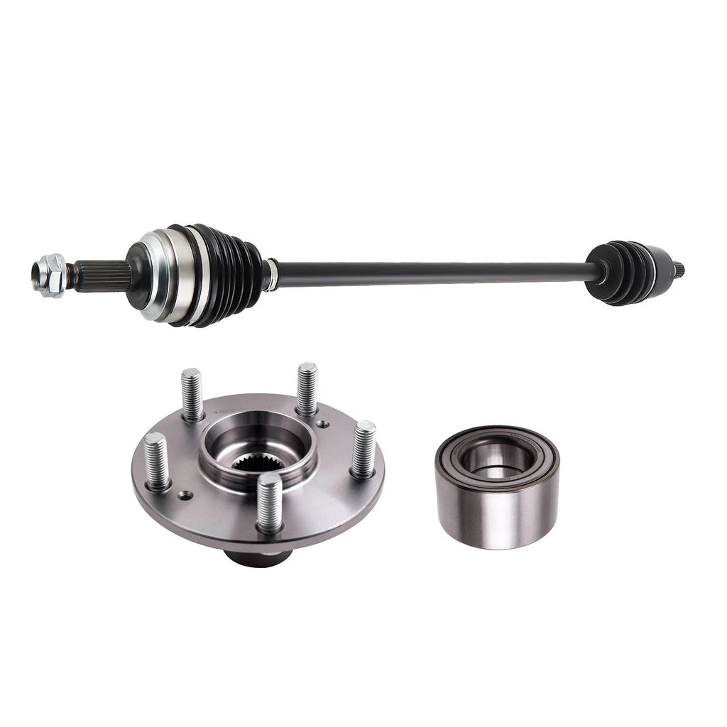 Front CV Axle Shaft + Wheel Hub Bearings for Honda Civic 1.8L (2006–2011)