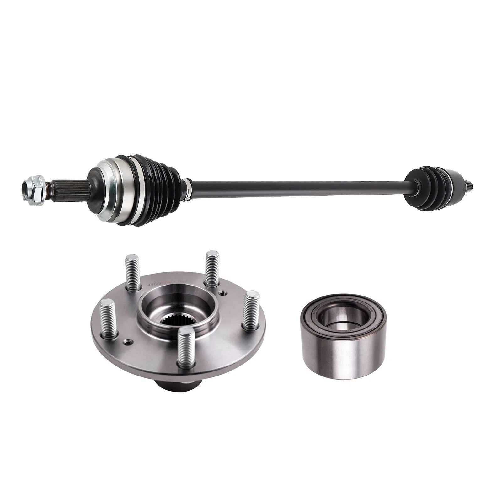 Front CV Axle Shaft + Wheel Hub Bearings for Honda Civic 1.8L (2006–2011)