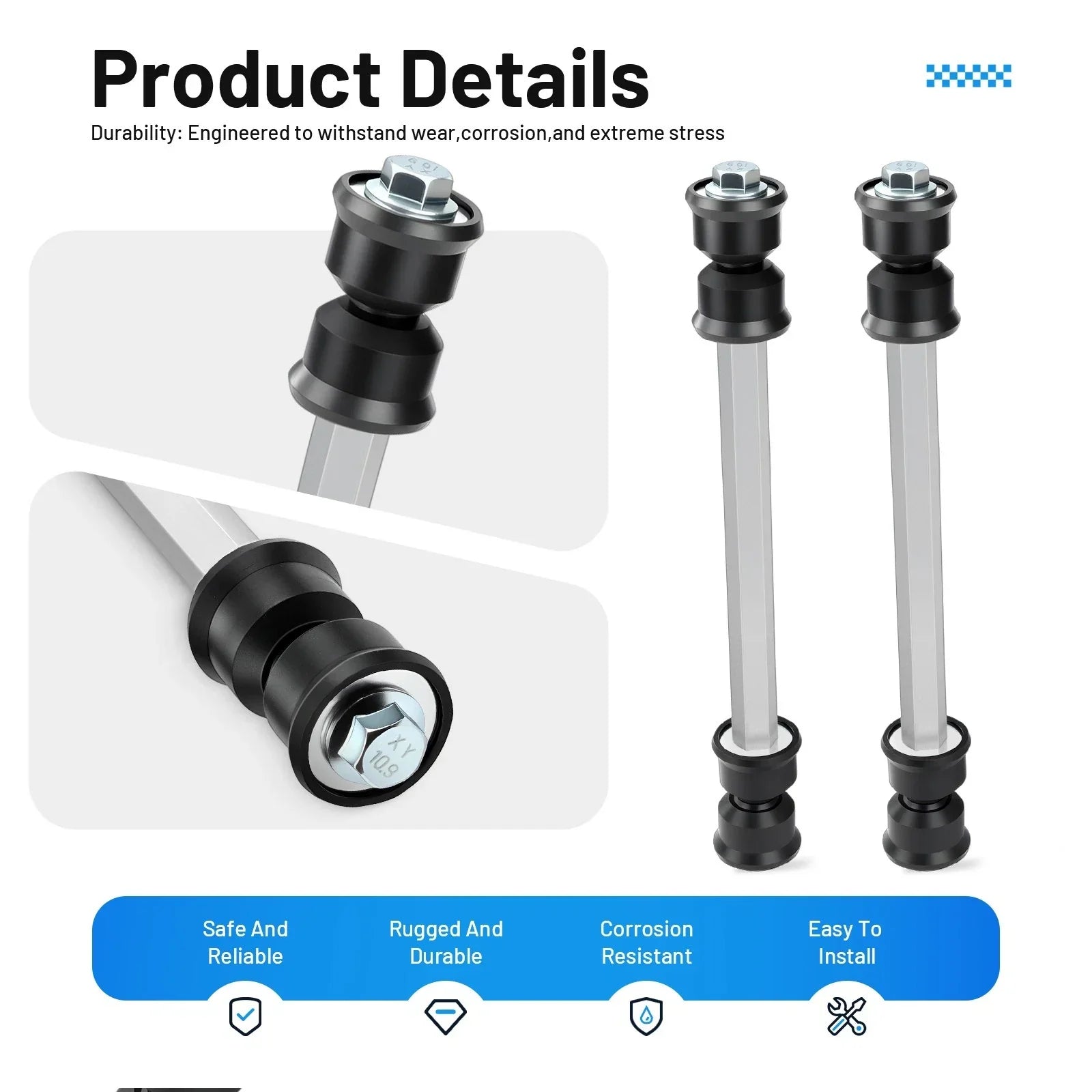 2 x Stabilizer Bar Linkages for Polaris Scrambler XP 1000 (2014–2018)