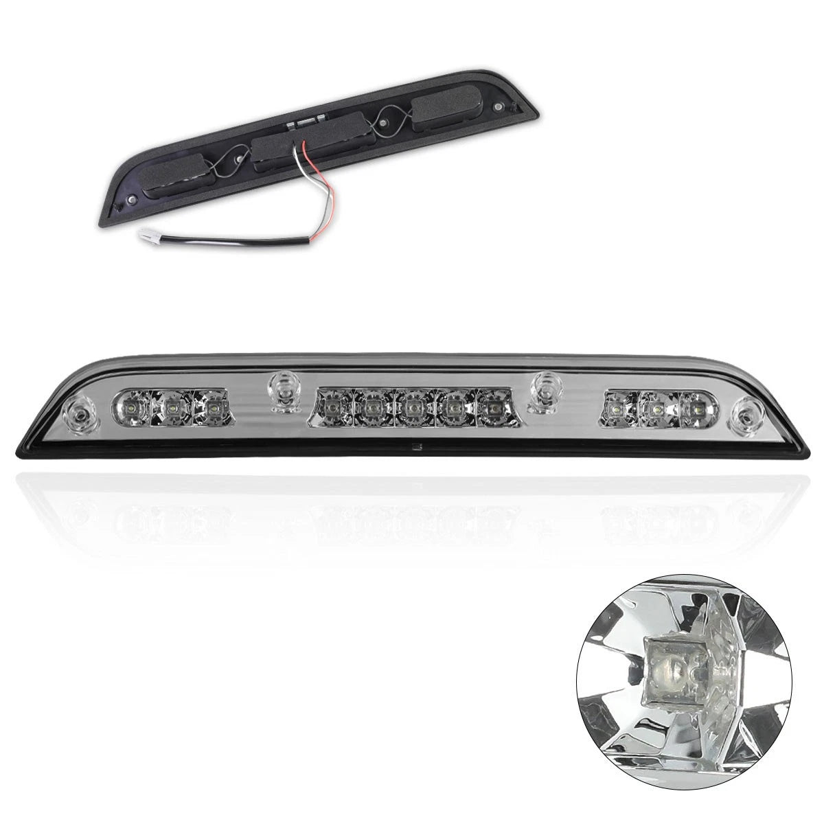 Full LED Third Brake Light for Ford F-150 (2015–2017) - Chrome