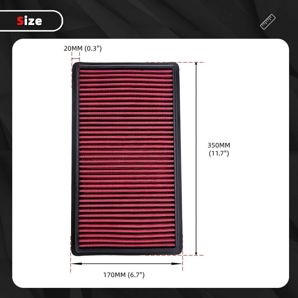 Drop In High Flow Air Filter 33-2395 for Ford Lincoln Mercury Mazda (2000–2023)