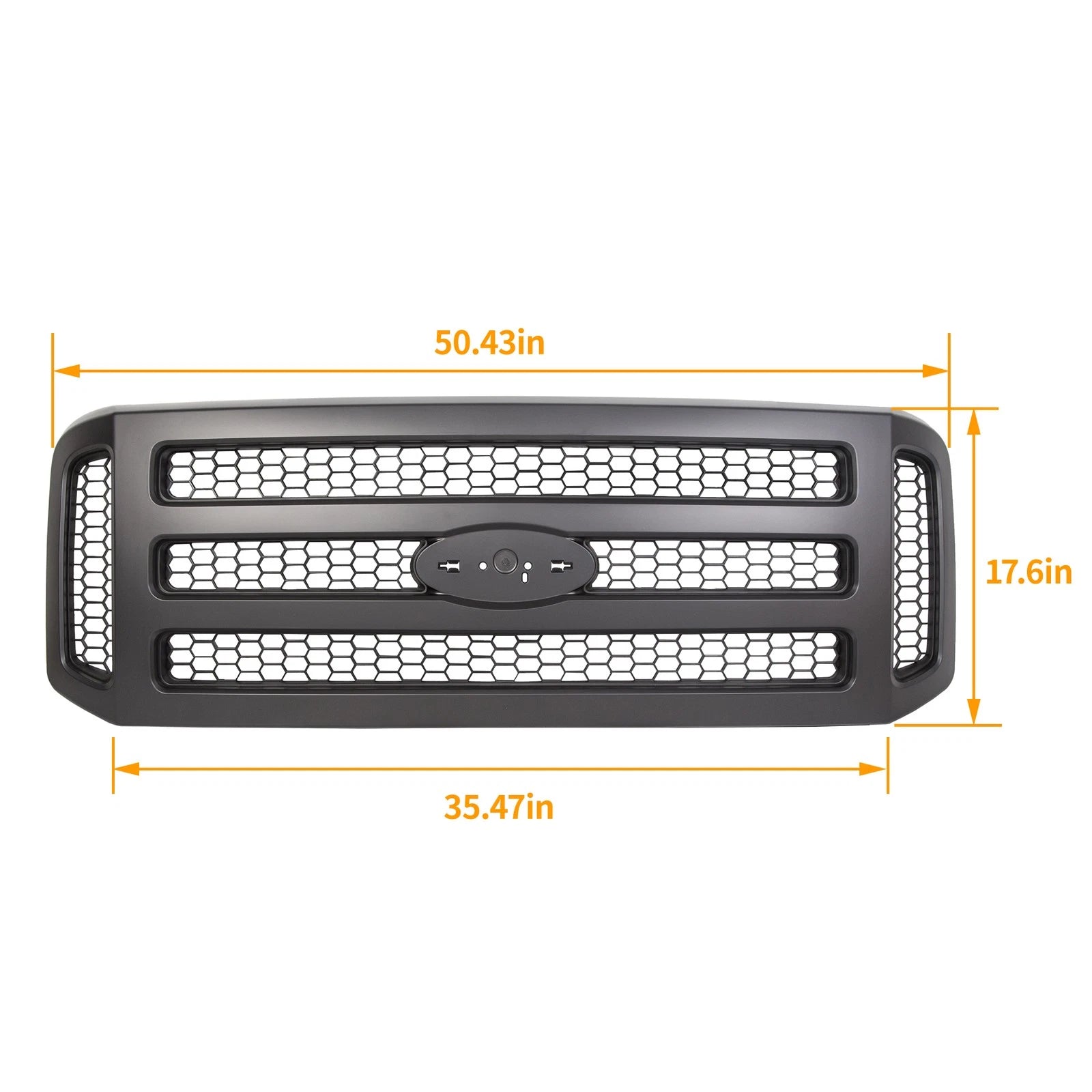 Grille Assembly for Ford F250 F350 Super Duty (2005–2007) Black Painted