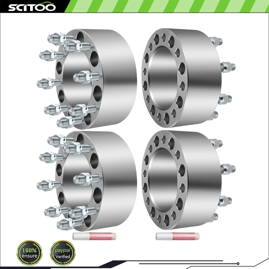 Set of 4 Wheel Spacers 3 Inch Thick 9/16"-18 for Dodge Ram 2500 3500 (1994–2010)