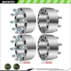 Set of 4 Wheel Spacers 3 Inch Thick 9/16"-18 for Dodge Ram 2500 3500 (1994–2010)