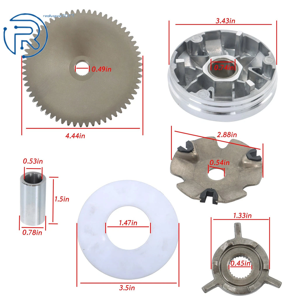Clutch Variator Assembly for GY6 49cc 50cc Scooter (US)