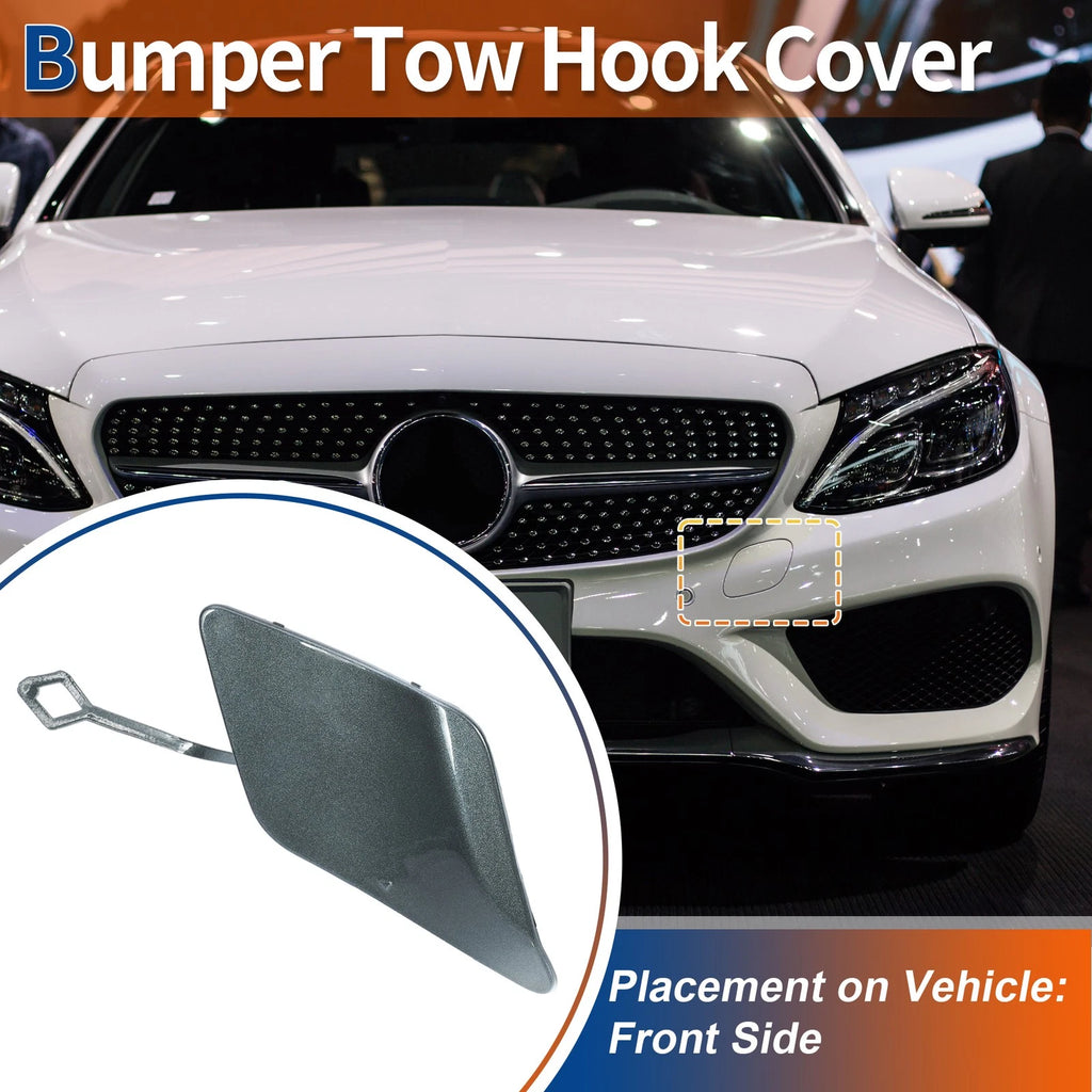 Tow Hook Cap for Mercedes-Benz C250 C350 (2012–2015) No.A2048850526 Grey