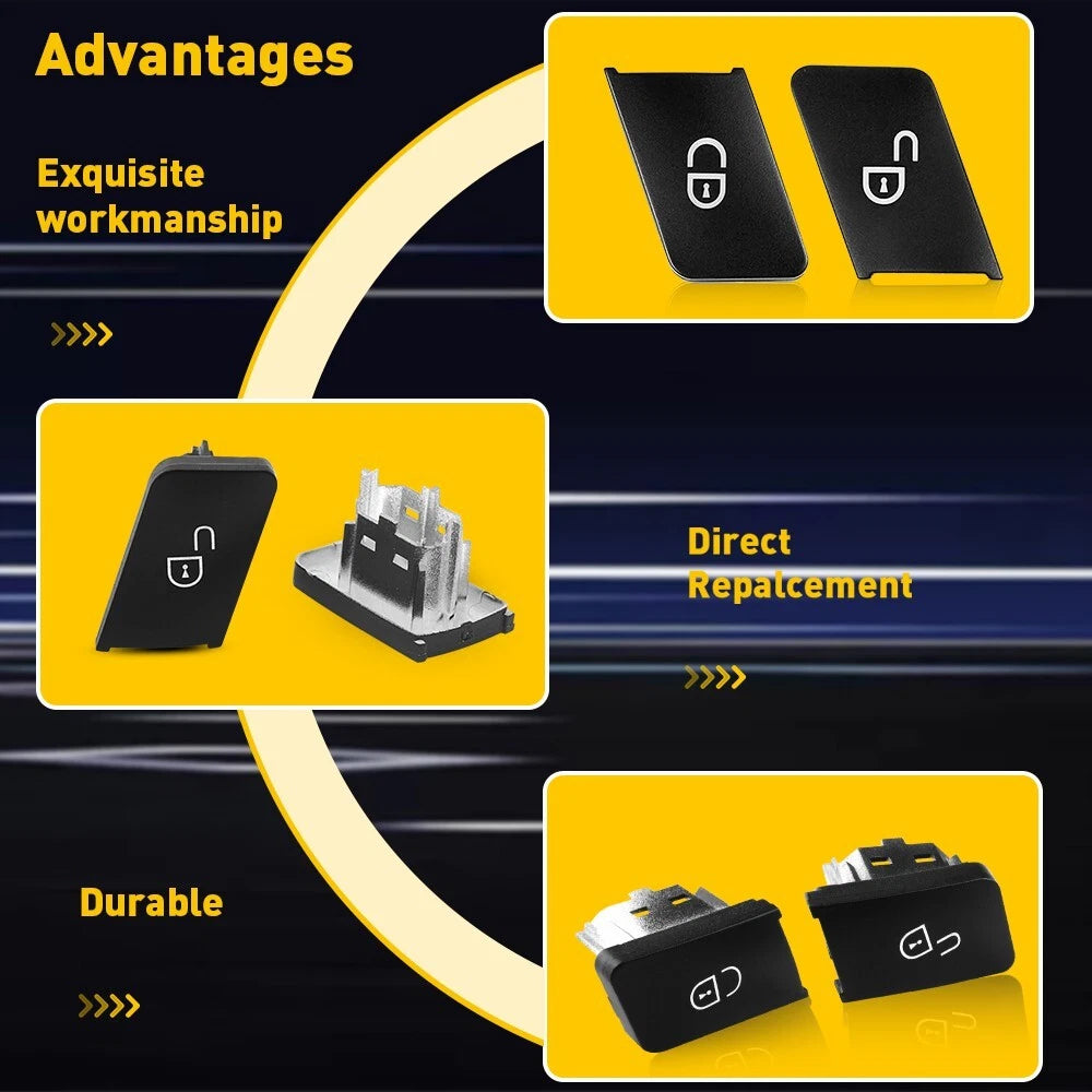 Door Lock Switch Button for Mercedes Benz W204 W212 (2009–2014)