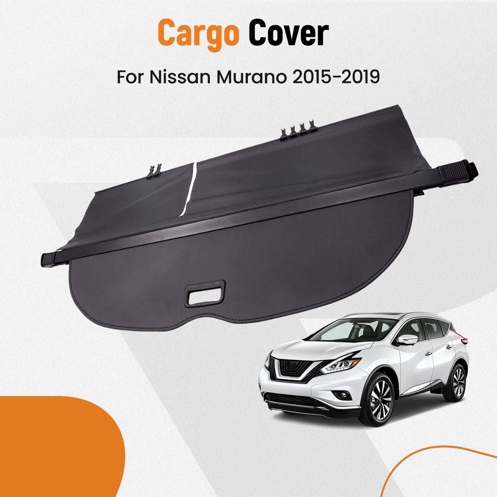 Cargo Cover for Nissan Murano (2015-2019) - Black Privacy Shade