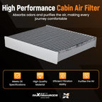 Cabin Air Filter for Honda (2006–2008) 72880AJ010 80291SAAJ01 CAF1851P CF10549