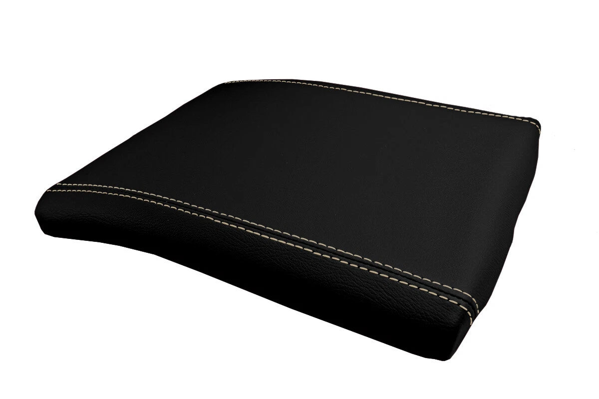 Console Lid Cover for Ford F150 (2004–2008) Leather Beige Stitch
