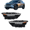 Headlight Assembly for Toyota bZ4X (2023â2025) Clear LED Left+Right