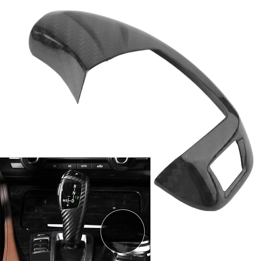 Carbon Fiber Trim Gear Shift Knob Cover for BMW 1 2 3 4 5 Series