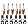 Set of 6 Denso Spark Plugs & NGK Ignition Coil Boots for Dodge Ram 1500 V6 (2007)