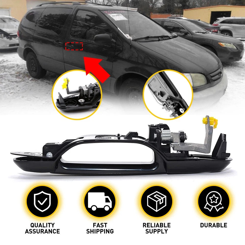 Exterior Door Handle for Toyota Sienna (1998–2003) Right Front Black