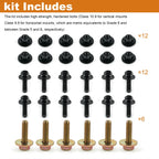 Heavy-Duty Mounting Hardware for Jeep JK & JL 4-Door (2007–2023)