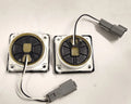 Set of 2 Hella IP6K7 Warm White LED Square Courtesy Lamps for Vehicles