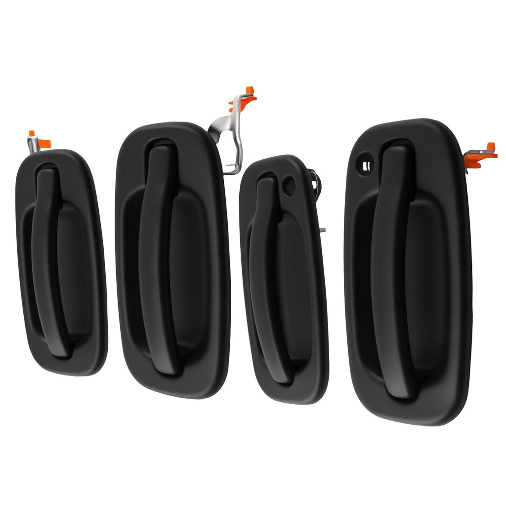 Set of 4 Black Exterior Door Handles for Cadillac EXT/ESV (1999–2006) 19356467