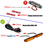 2X Amber LED Front Grille DRL Running Lights for Toyota Tacoma (2012–2023)