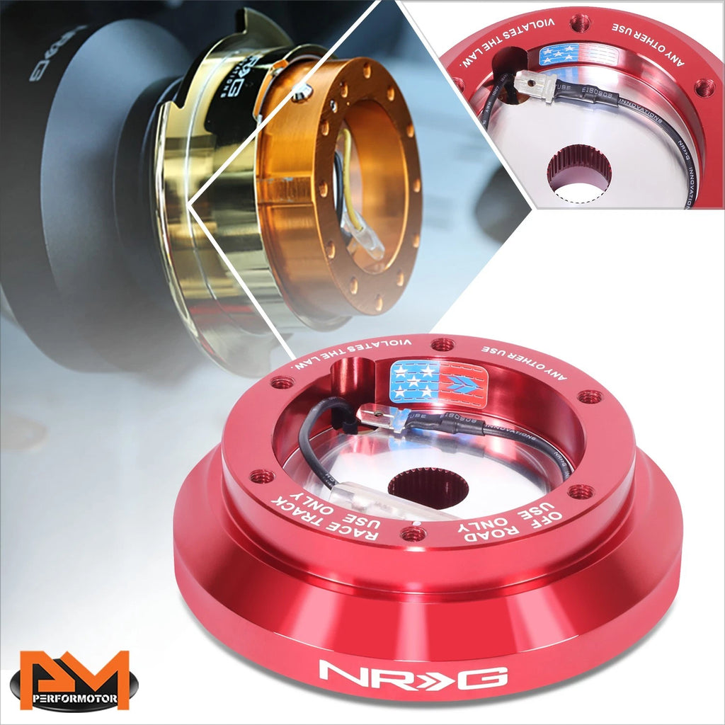 NRG SRK-100H-RD Steering Wheel Hub Adapter for Mitsubishi Eclipse Lancer Pickup