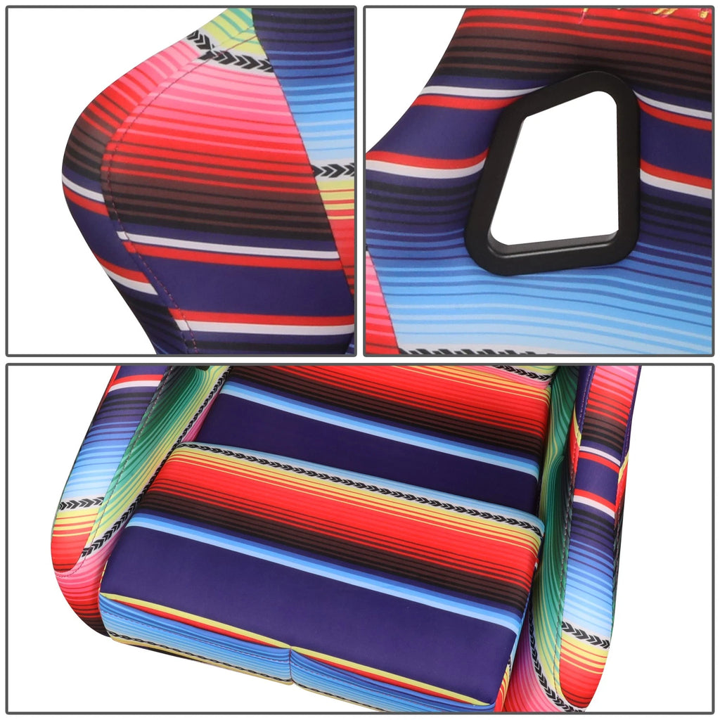 NRG FRP-302-Mexicali Fixed Back Bucket Racing Seat for Universal Fit (2010–2023)