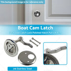 316 Stainless Steel Deck Door Latch Lock for Boat (Polished)