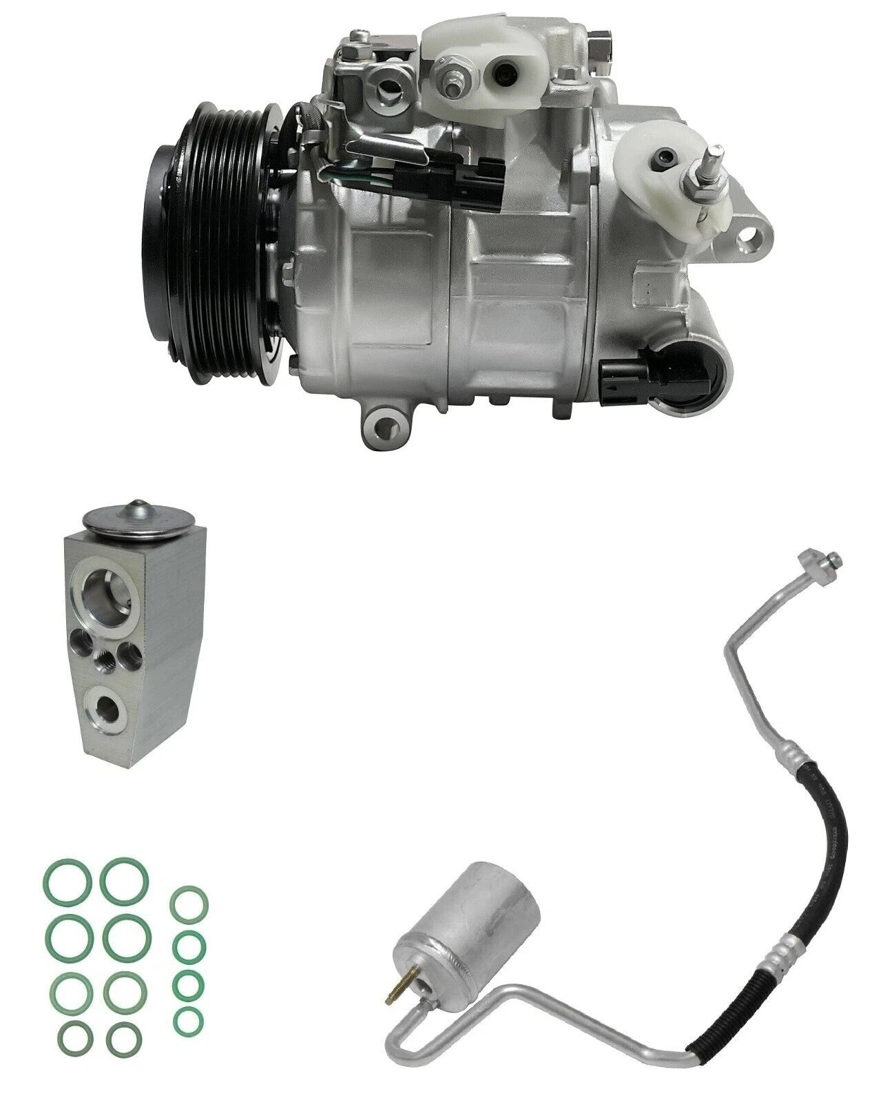 AC Compressor Kit Replacement for Ford Police Interceptor Sedan 3.5L (2013-2019)