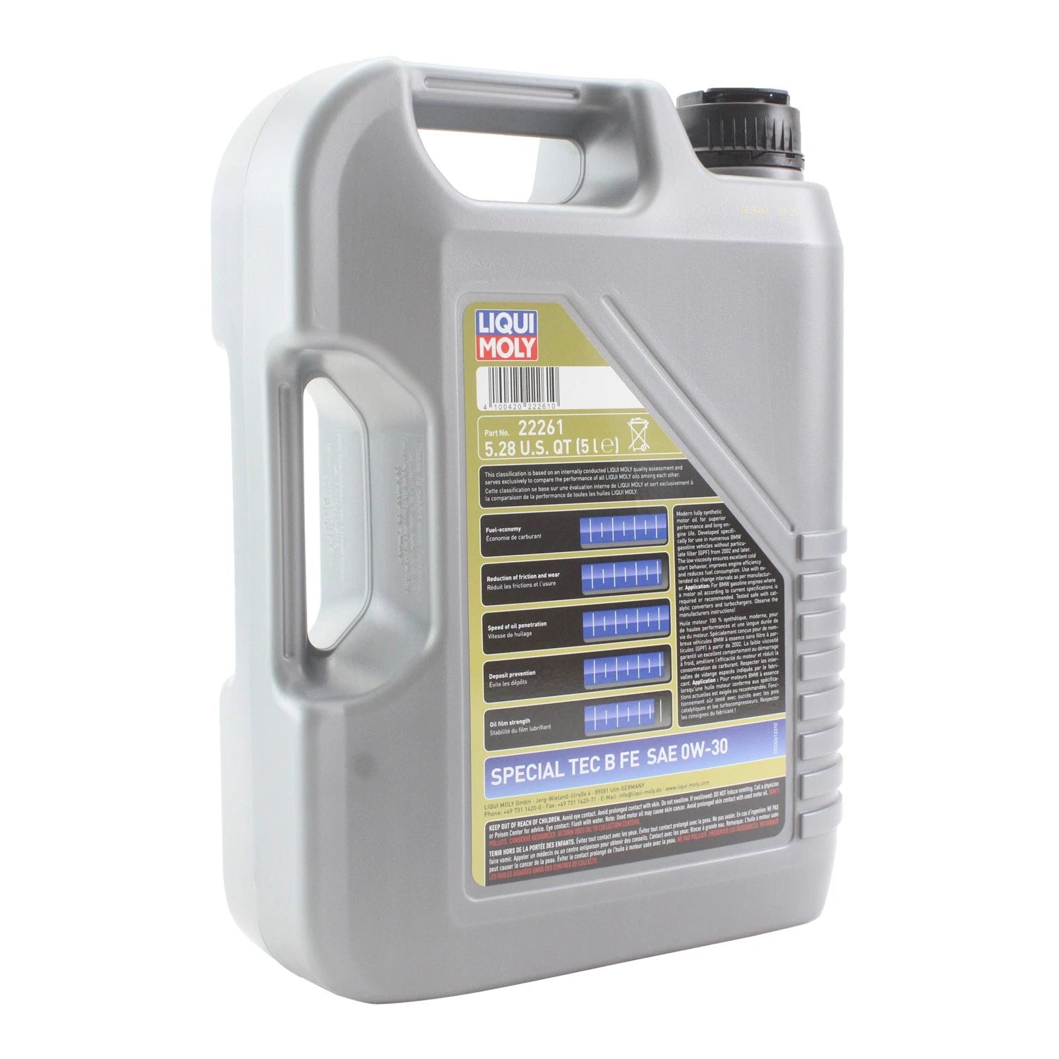 Set of 5 Liqui Moly Special Tec B FE 0W-30 Engine Oil (25L)