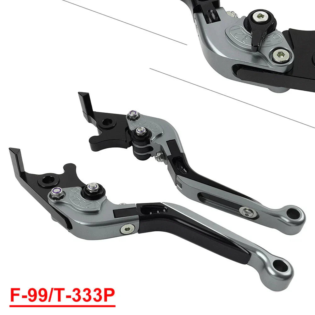 CNC Titanium Extendable Brake Clutch Levers for 765 Street Triple R (2017-2023)