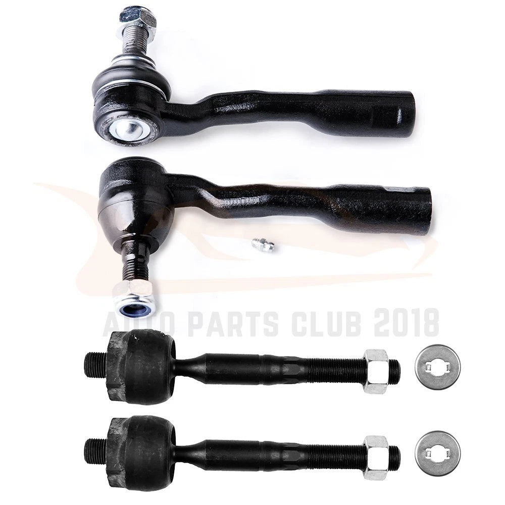 Set of 4 Tie Rods for Toyota Sequoia Tundra 2WD & 4x4 (2001–2002)