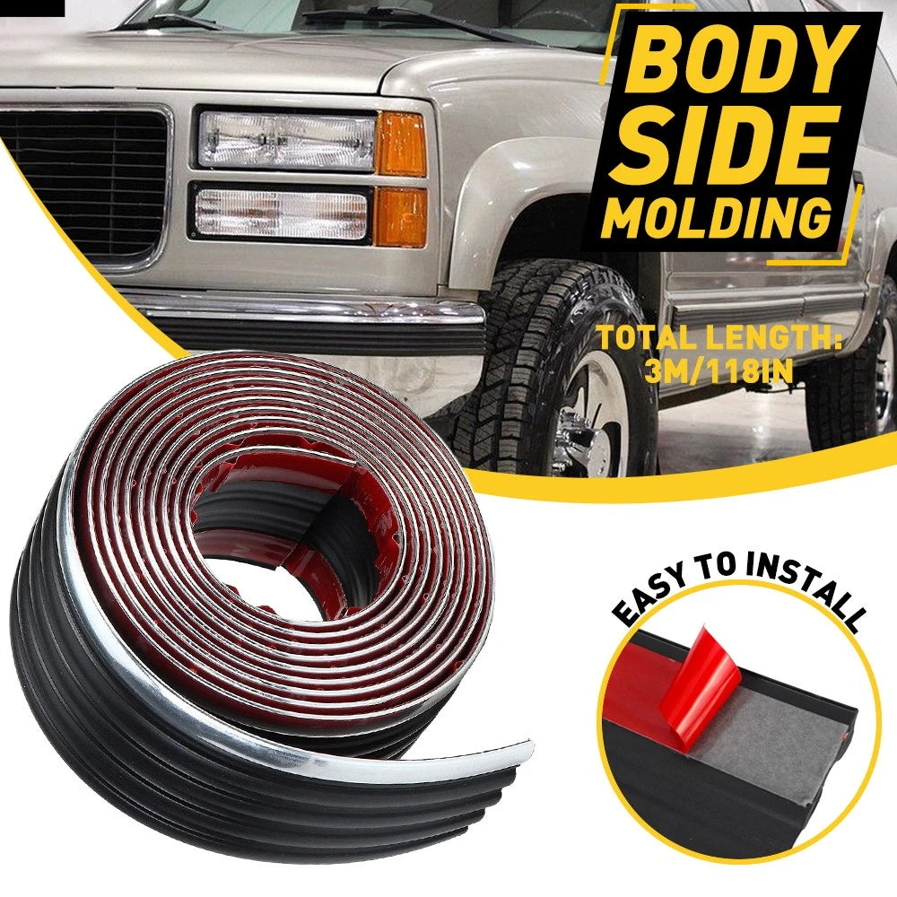 Chrome Body Side Molding for Chevy GMC Truck Tahoe Yukon Blazer (1988–1998)