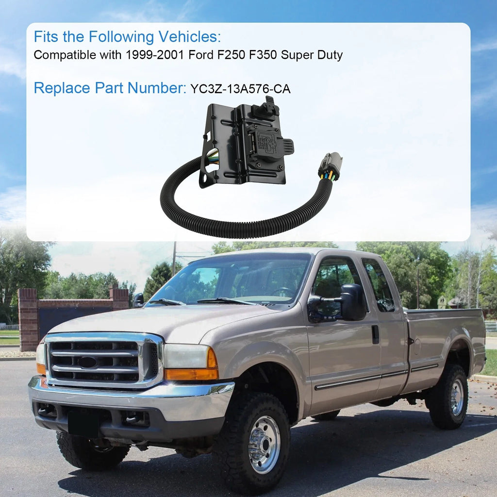 Trailer Tow Wiring Harness Plug for Ford F250 F350 Super Duty (1999–2001)