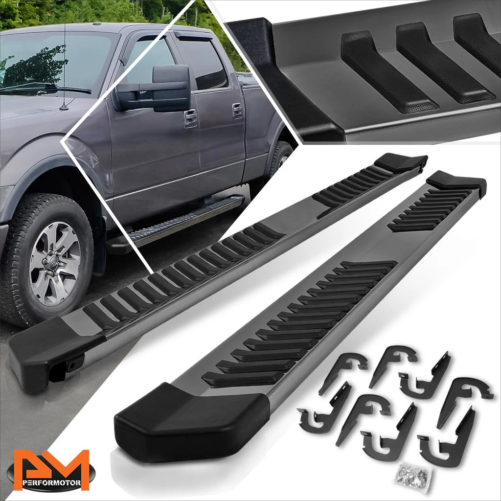 Set of 2 Nerf Bars for Ford F150 SuperCrew Cab (2004–2014) Black